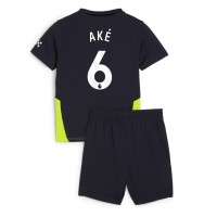 Manchester City Nathan Ake #6 Bortedraktsett Barn 2024-25 Kortermet (+ Korte bukser)